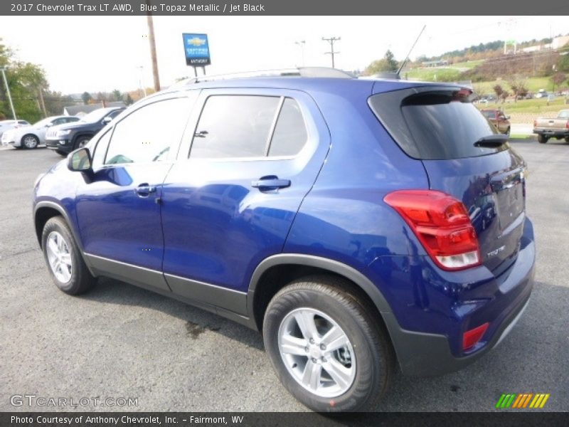 Blue Topaz Metallic / Jet Black 2017 Chevrolet Trax LT AWD