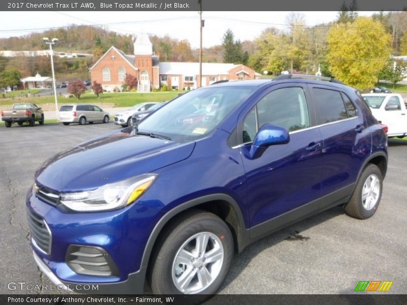 Blue Topaz Metallic / Jet Black 2017 Chevrolet Trax LT AWD