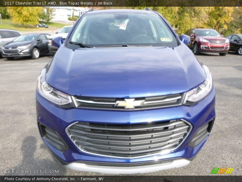 Blue Topaz Metallic / Jet Black 2017 Chevrolet Trax LT AWD