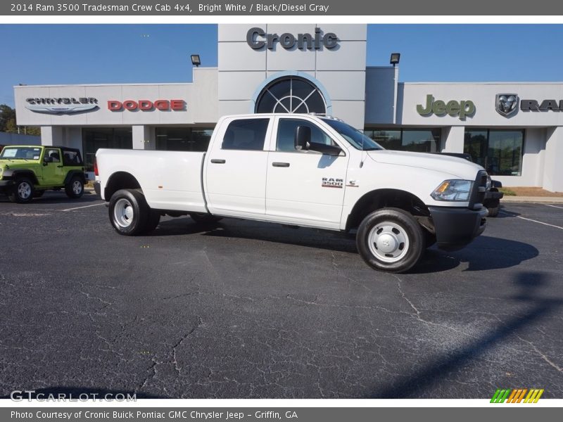 Bright White / Black/Diesel Gray 2014 Ram 3500 Tradesman Crew Cab 4x4