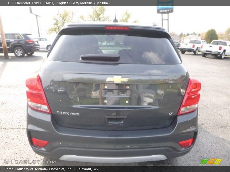 Nightfall Gray Metallic / Jet Black 2017 Chevrolet Trax LT AWD