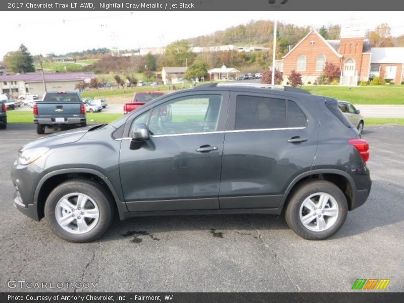 Nightfall Gray Metallic / Jet Black 2017 Chevrolet Trax LT AWD