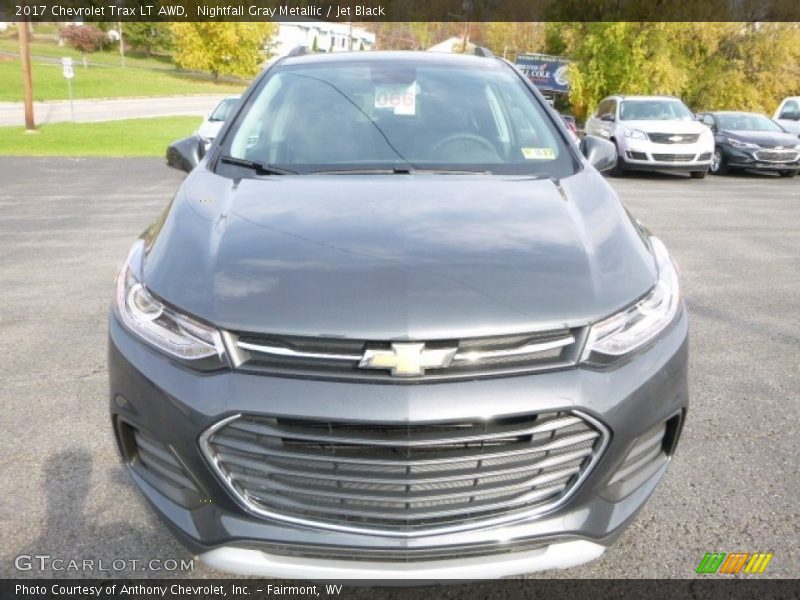 Nightfall Gray Metallic / Jet Black 2017 Chevrolet Trax LT AWD