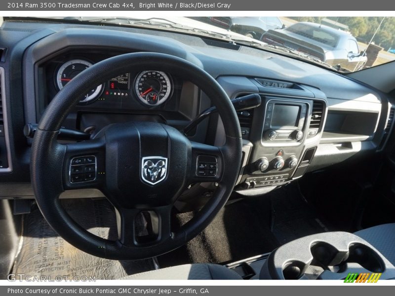 Bright White / Black/Diesel Gray 2014 Ram 3500 Tradesman Crew Cab 4x4