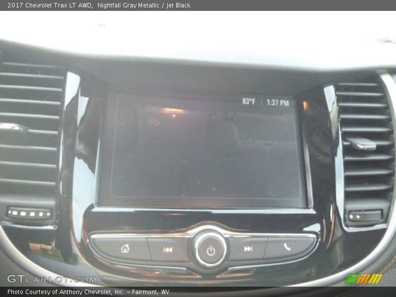 Nightfall Gray Metallic / Jet Black 2017 Chevrolet Trax LT AWD
