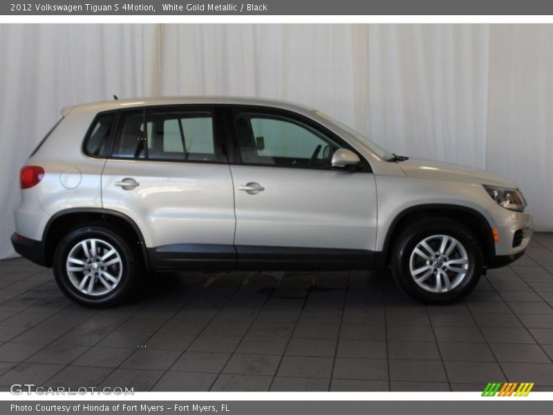 White Gold Metallic / Black 2012 Volkswagen Tiguan S 4Motion