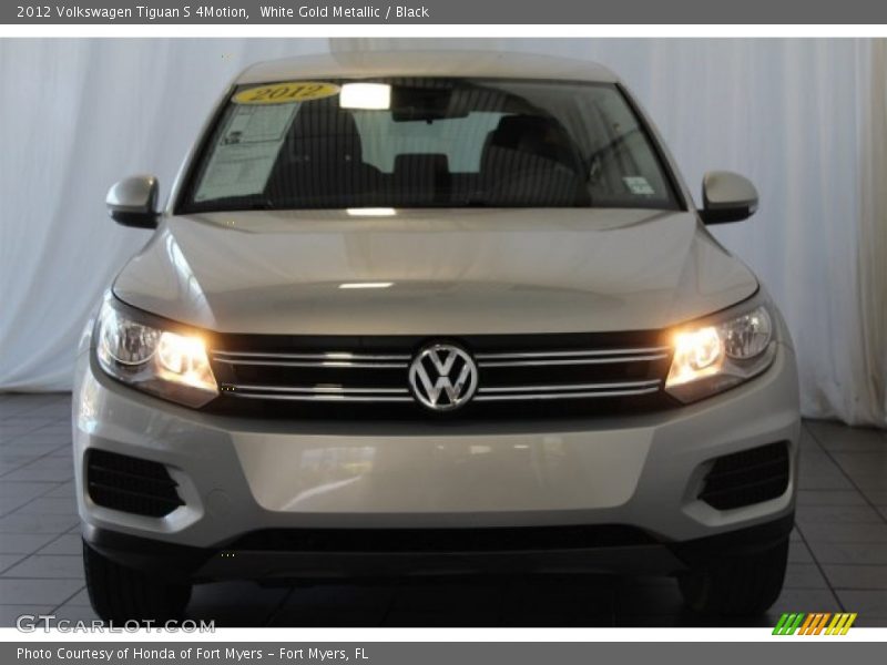 White Gold Metallic / Black 2012 Volkswagen Tiguan S 4Motion