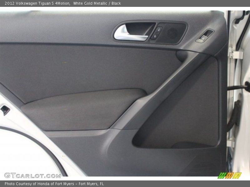 White Gold Metallic / Black 2012 Volkswagen Tiguan S 4Motion