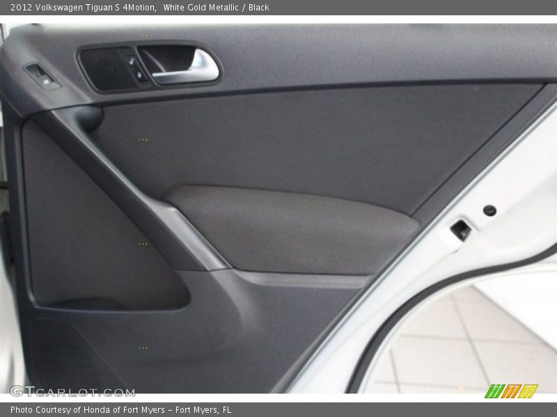 White Gold Metallic / Black 2012 Volkswagen Tiguan S 4Motion