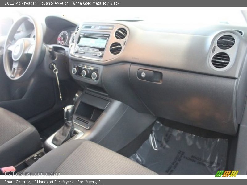 White Gold Metallic / Black 2012 Volkswagen Tiguan S 4Motion