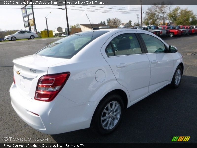 Summit White / Jet Black/Dark Titanium 2017 Chevrolet Sonic LT Sedan