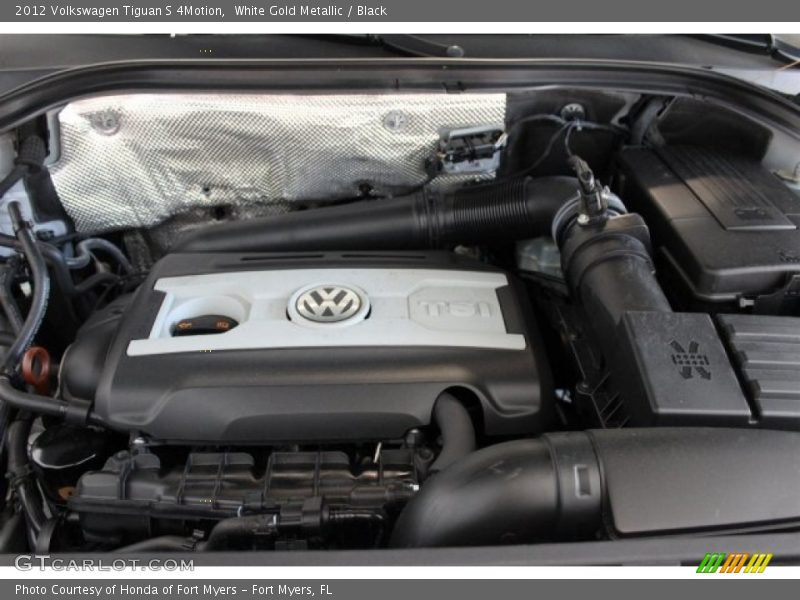White Gold Metallic / Black 2012 Volkswagen Tiguan S 4Motion