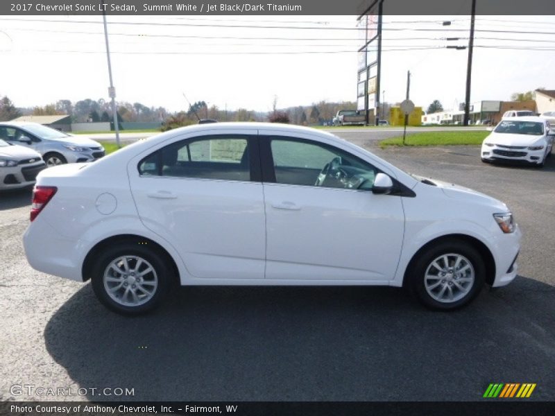 Summit White / Jet Black/Dark Titanium 2017 Chevrolet Sonic LT Sedan