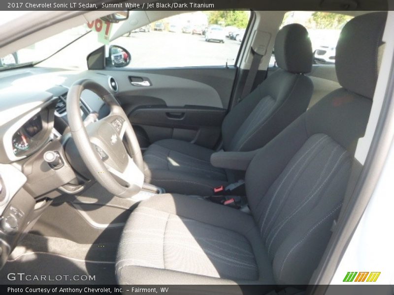 Summit White / Jet Black/Dark Titanium 2017 Chevrolet Sonic LT Sedan