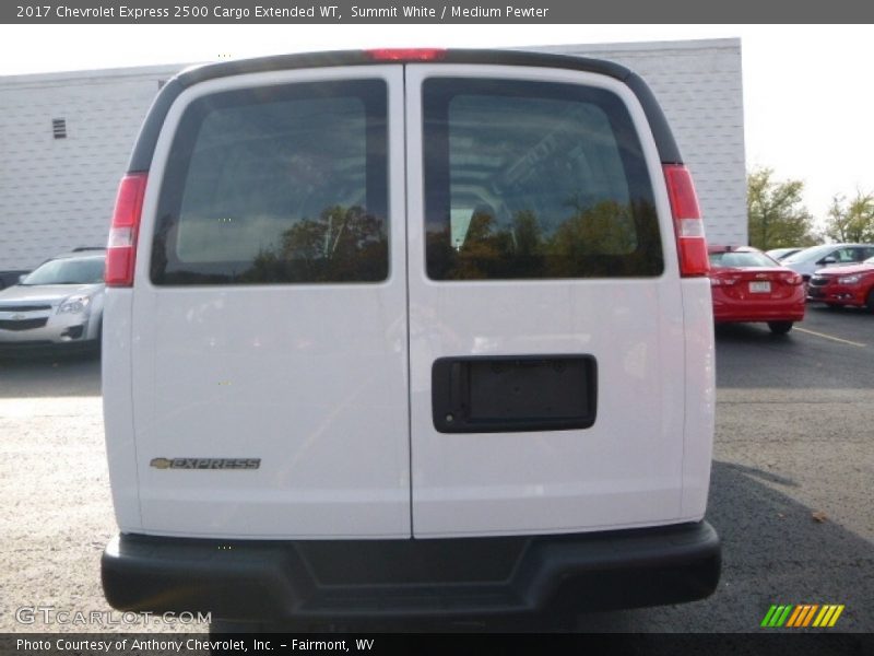 Summit White / Medium Pewter 2017 Chevrolet Express 2500 Cargo Extended WT