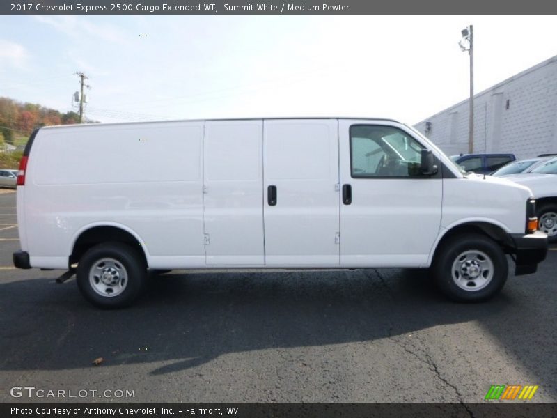 Summit White / Medium Pewter 2017 Chevrolet Express 2500 Cargo Extended WT