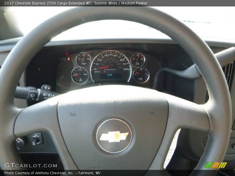 Summit White / Medium Pewter 2017 Chevrolet Express 2500 Cargo Extended WT