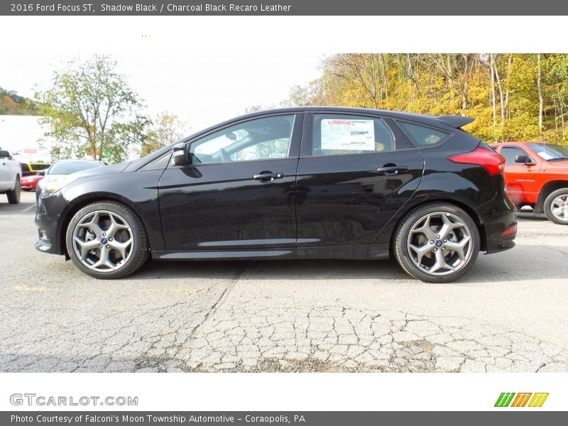 Shadow Black / Charcoal Black Recaro Leather 2016 Ford Focus ST