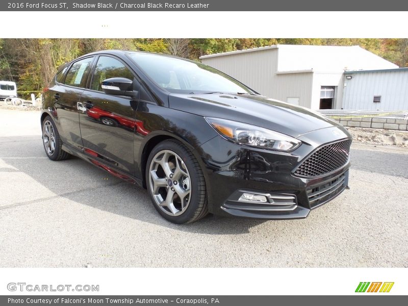 Shadow Black / Charcoal Black Recaro Leather 2016 Ford Focus ST