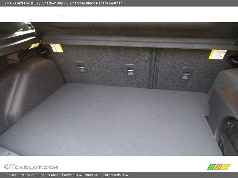 Shadow Black / Charcoal Black Recaro Leather 2016 Ford Focus ST