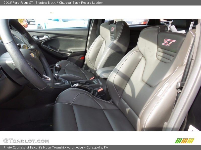 Shadow Black / Charcoal Black Recaro Leather 2016 Ford Focus ST