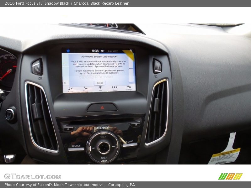 Shadow Black / Charcoal Black Recaro Leather 2016 Ford Focus ST