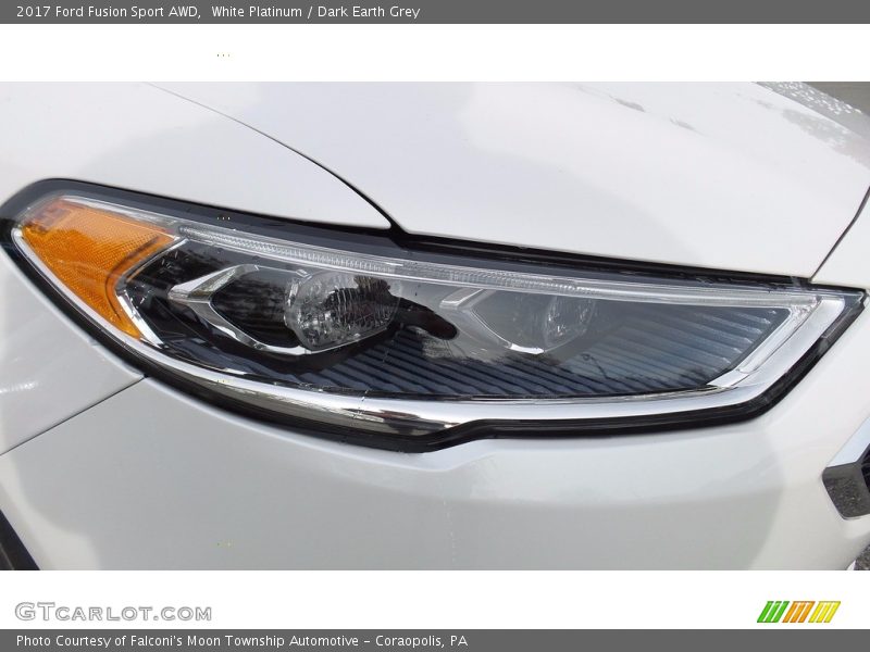 White Platinum / Dark Earth Grey 2017 Ford Fusion Sport AWD