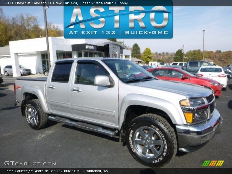 Sheer Silver Metallic / Ebony 2011 Chevrolet Colorado LT Crew Cab 4x4