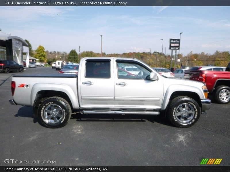 Sheer Silver Metallic / Ebony 2011 Chevrolet Colorado LT Crew Cab 4x4