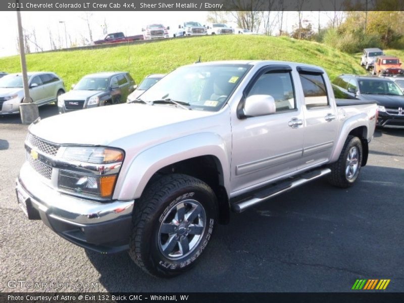 Sheer Silver Metallic / Ebony 2011 Chevrolet Colorado LT Crew Cab 4x4