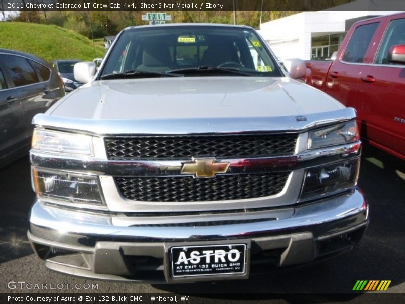 Sheer Silver Metallic / Ebony 2011 Chevrolet Colorado LT Crew Cab 4x4