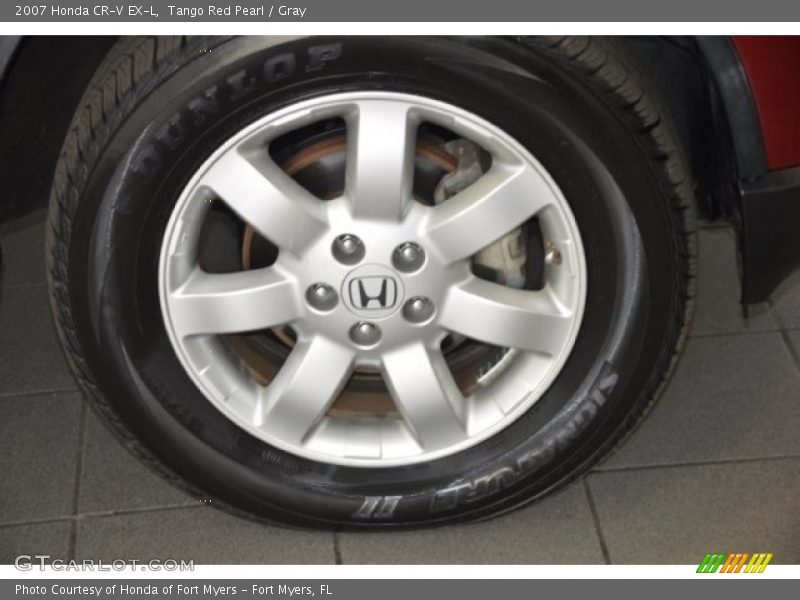 Tango Red Pearl / Gray 2007 Honda CR-V EX-L