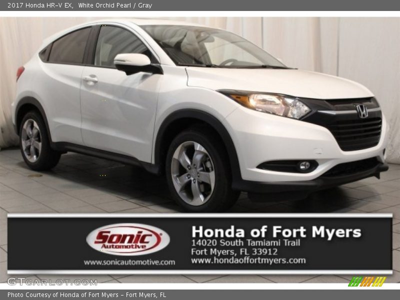 White Orchid Pearl / Gray 2017 Honda HR-V EX