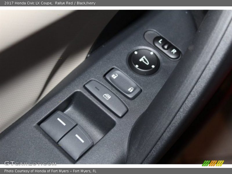 Rallye Red / Black/Ivory 2017 Honda Civic LX Coupe
