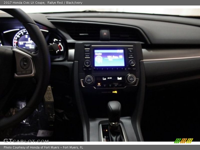 Rallye Red / Black/Ivory 2017 Honda Civic LX Coupe