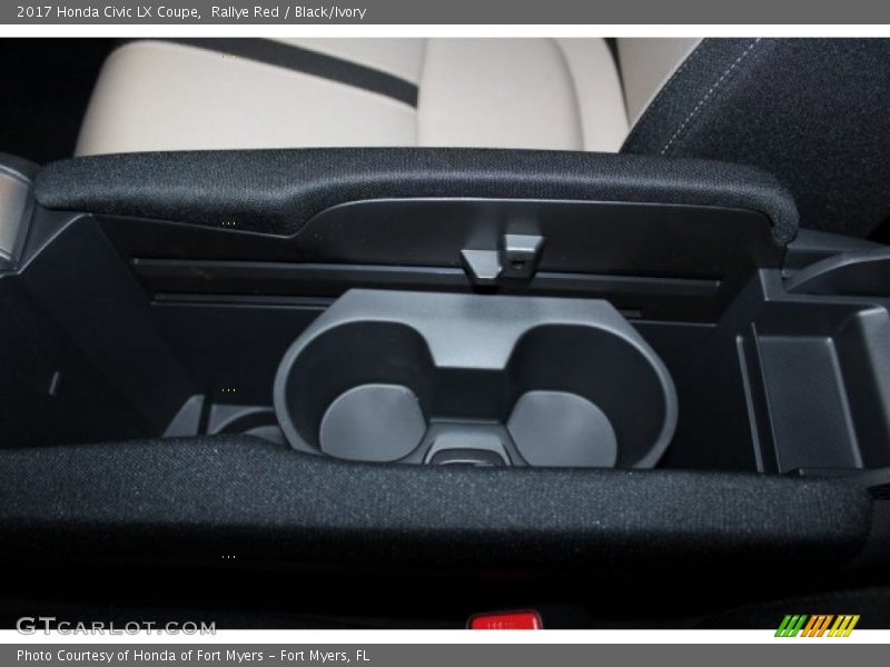Rallye Red / Black/Ivory 2017 Honda Civic LX Coupe