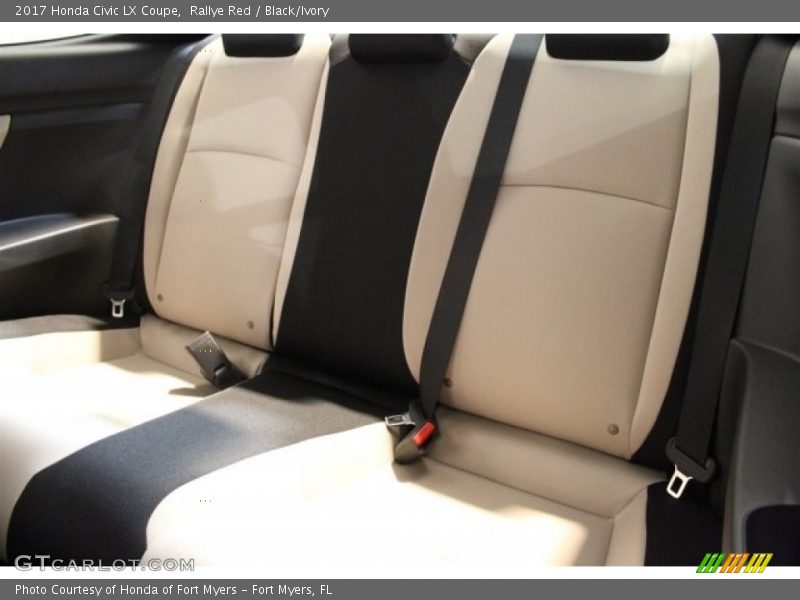 Rallye Red / Black/Ivory 2017 Honda Civic LX Coupe