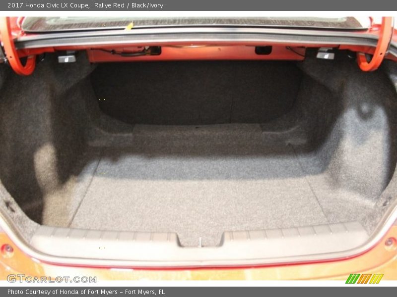 Rallye Red / Black/Ivory 2017 Honda Civic LX Coupe