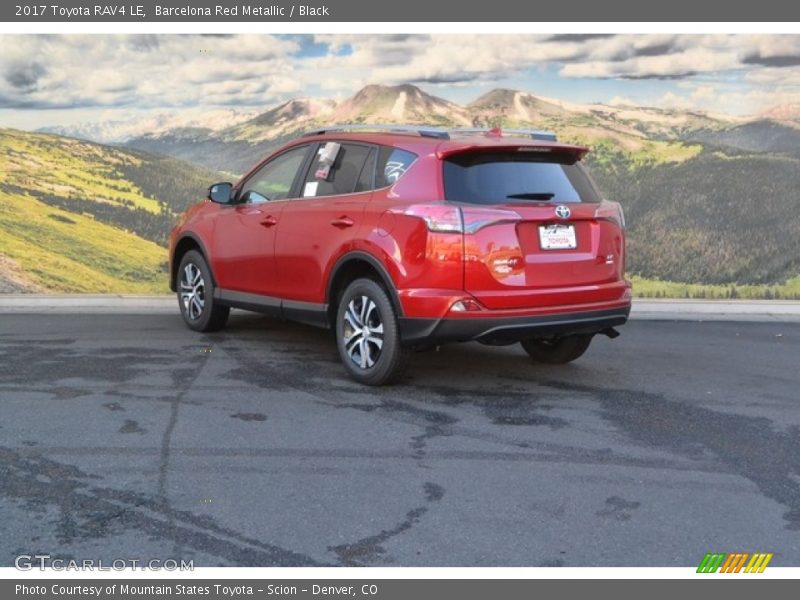Barcelona Red Metallic / Black 2017 Toyota RAV4 LE