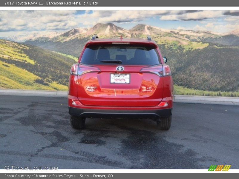 Barcelona Red Metallic / Black 2017 Toyota RAV4 LE