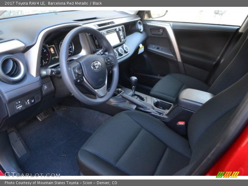 Barcelona Red Metallic / Black 2017 Toyota RAV4 LE
