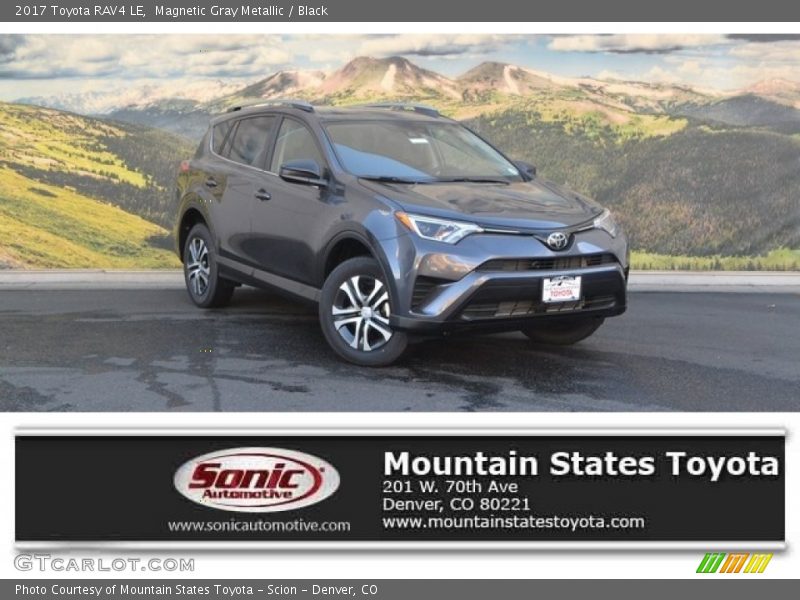 Magnetic Gray Metallic / Black 2017 Toyota RAV4 LE