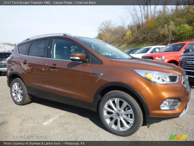 Canyon Ridge / Charcoal Black 2017 Ford Escape Titanium 4WD