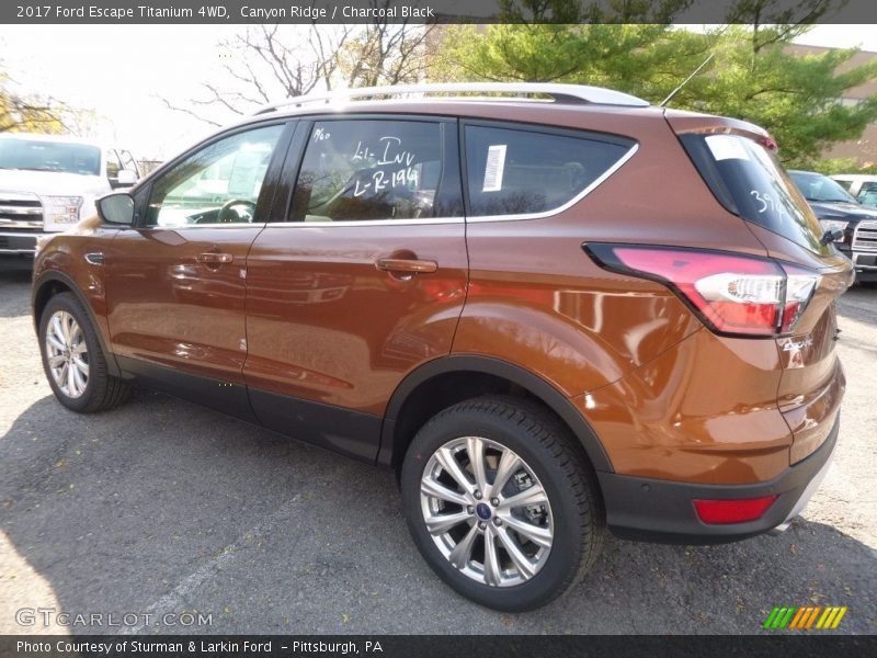 Canyon Ridge / Charcoal Black 2017 Ford Escape Titanium 4WD