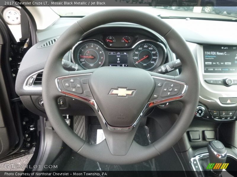Mosaic Black Metallic / Jet Black 2017 Chevrolet Cruze LT