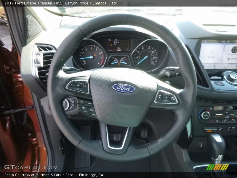 Canyon Ridge / Charcoal Black 2017 Ford Escape Titanium 4WD