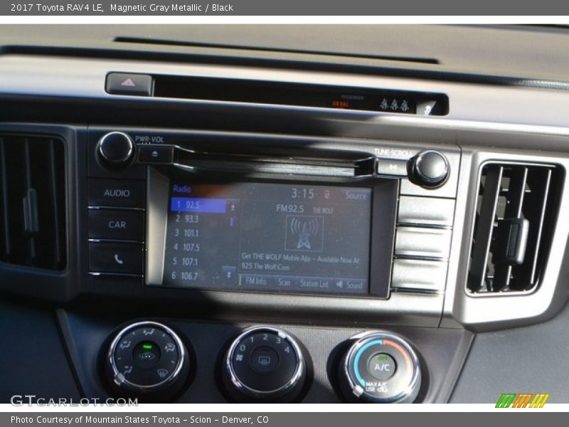 Magnetic Gray Metallic / Black 2017 Toyota RAV4 LE