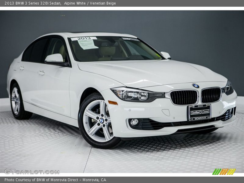 Alpine White / Venetian Beige 2013 BMW 3 Series 328i Sedan