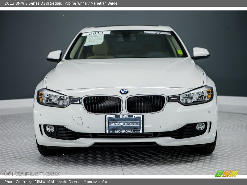Alpine White / Venetian Beige 2013 BMW 3 Series 328i Sedan
