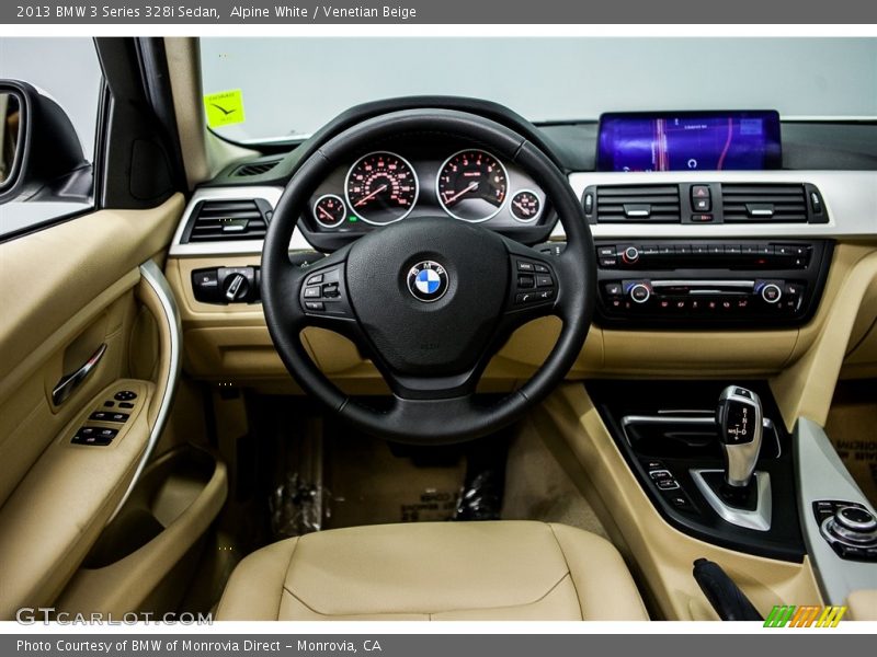 Alpine White / Venetian Beige 2013 BMW 3 Series 328i Sedan